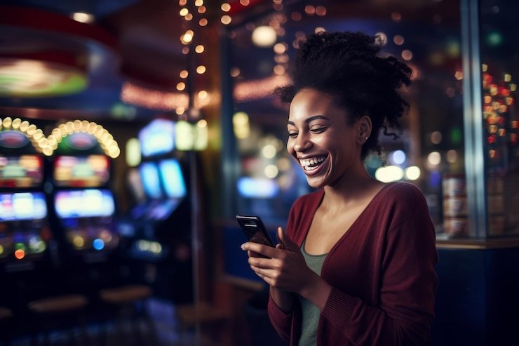 Live dealer roulette interface on mobile phone with betting panel